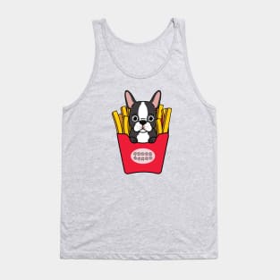 Cute Doggy And French Fries Tank Top